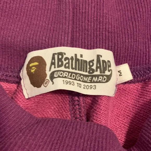 Bape Purple Camo Shark Men Shorts